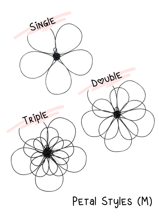 Wall Hanging Double-Layered Round Flower